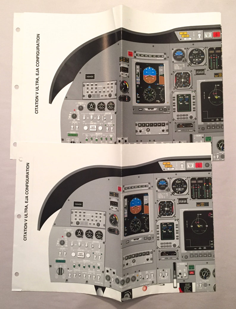 Flight Safety Citation V Ultra Pilot Training Manuals I & II Etsy