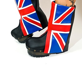 England Boots: Handcrafted Leather Clog Boots with Unique Design! Clogs Boots, Biker Boots