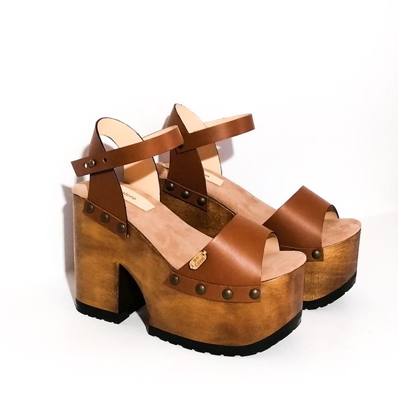 70s platform sandals