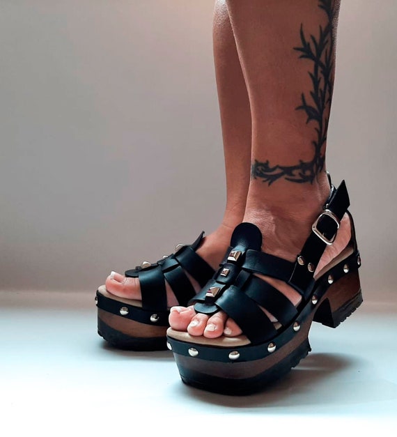 70s Platform Heels/ Strappy Sandals 