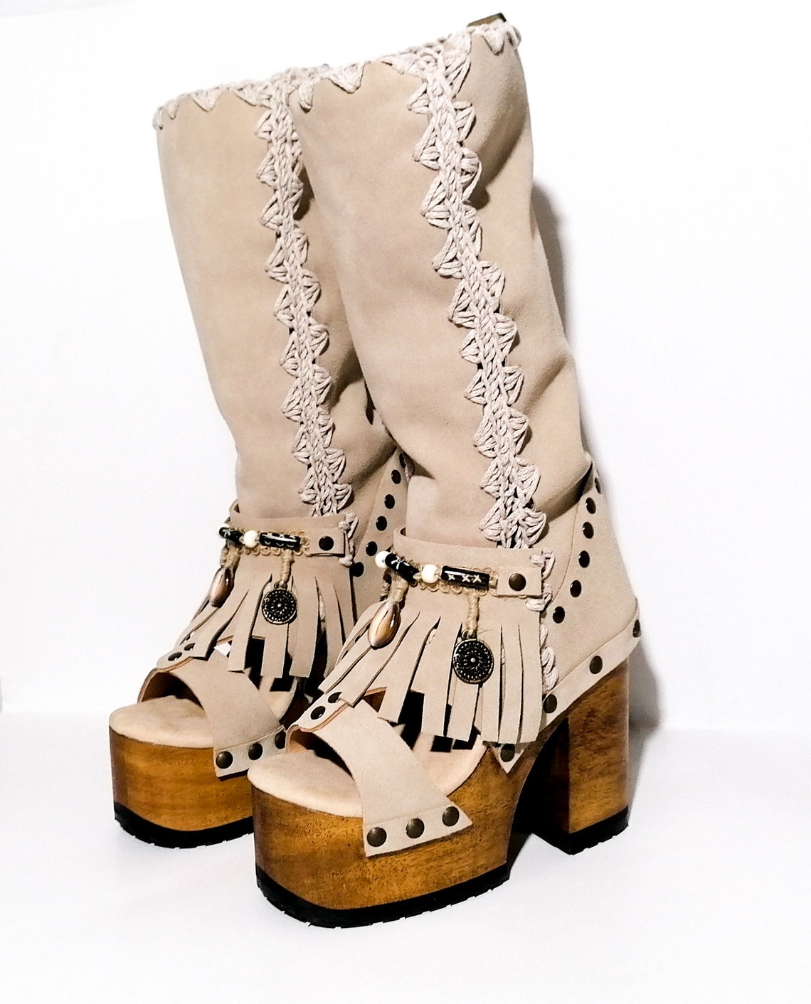 mens 70s platform boots