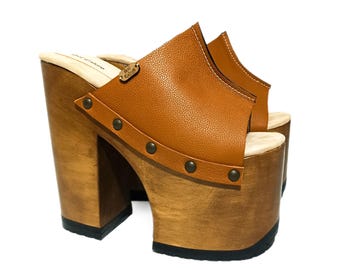 Wood Heels and Vintage Clogs: 70s Inspired Platform Heels Wood Heels and Vintage Clogs: 70s Inspired Platform Heels