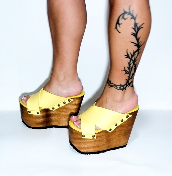platform clog sandals