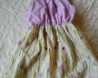 Hand Painted Hemp Girls Dress