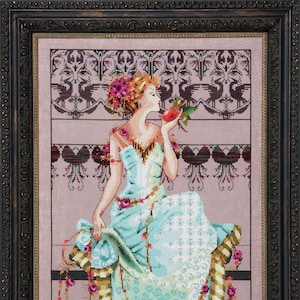 MD127 &quot;Persephone&quot; Mirabilia Design Cross Stitch Chart With Embellishment pack + Caron