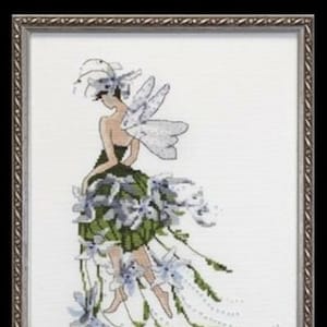 &quot;NC127 &quot;&quot;JASMINE&quot;&quot;- Pixie Couture Kollektion CHART & EMBELLISHMENT + Kreinik by Nora Corbett