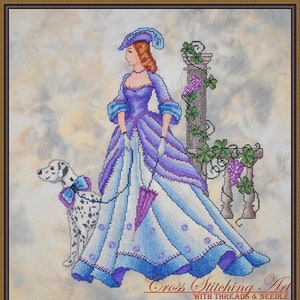 Chart N Embellishment + sepcial threads "SOUTHERN PROMENADE" by Cross Stitching Art design