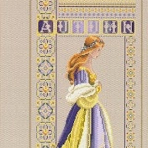 L&L58 - &quot;Celtic Autumn&quot;  Chart, Mill Hill Beads and Rainbow Gallery Threads