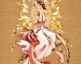 MD38 Mirabilia-kaart &quot;Titania Queen Of The Fairies&quot; met MH-kralen + Kreinik