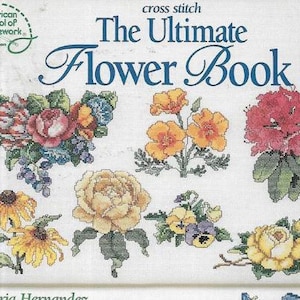 Het ultieme bloemenalfabetboek: alleen tabel met 50 DMC-draden en gratis stof