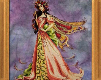 QUEEN FLOWER FAIRY BF05 - Komplette Xstitch Materialien