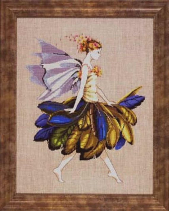 クロスステッチ　フェアリー MD83 FEATHER FAIRY by Mirabilia - Xstitch素材一式 - Etsy 日本