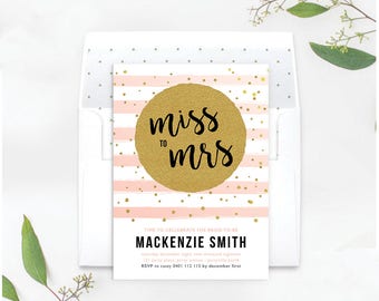Bridal Shower Invite / Bridal Shower Invitation / Printable Bridal Shower Invite / Downloadable Bride Shower Invite