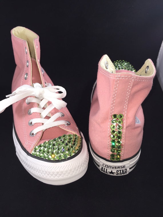 blinged out high top converse