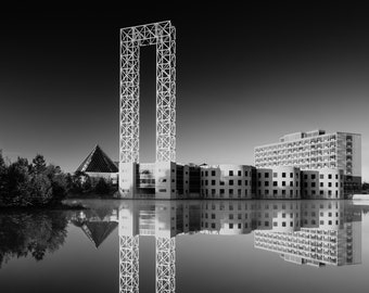 Urban Photography, John G. Diefenbaker Building, limited edition  - Black & White Photography, Fine Art Print, Architecture, Ottawa photo