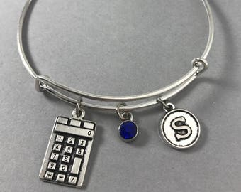 Math Teacher Gift - Accounting - Calculator - Accountant - Gift for CPA - Tax Accountant Gift -  Personalized Jewelry - Gift for Her