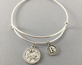 Leo Zodiac Jewelry - Leo Astrology Jewelry - Leo - Leo Bracelet- Leo Bangle - Zodiac Jewelry - Mothers Day  Idea- gifts under 20