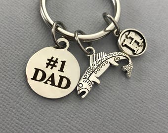 Father's Day Gift - Fishing Gifts - Fishing keychain - Personalized gift for him - Gifts for Dad - Gift for Husband - First Fathers Day