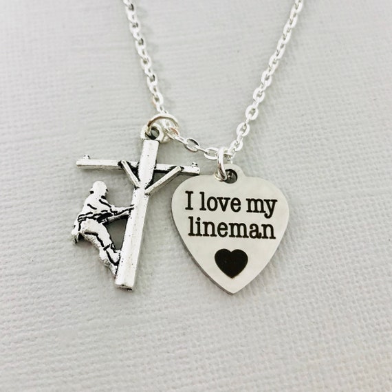 Lineman Necklace Lineman Wife Jewelry 