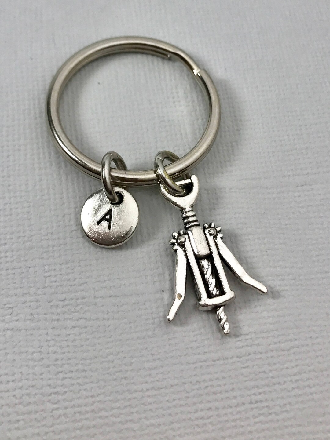 Wine Opener Keychain Wine Keychain Wine Opener Charm Etsy