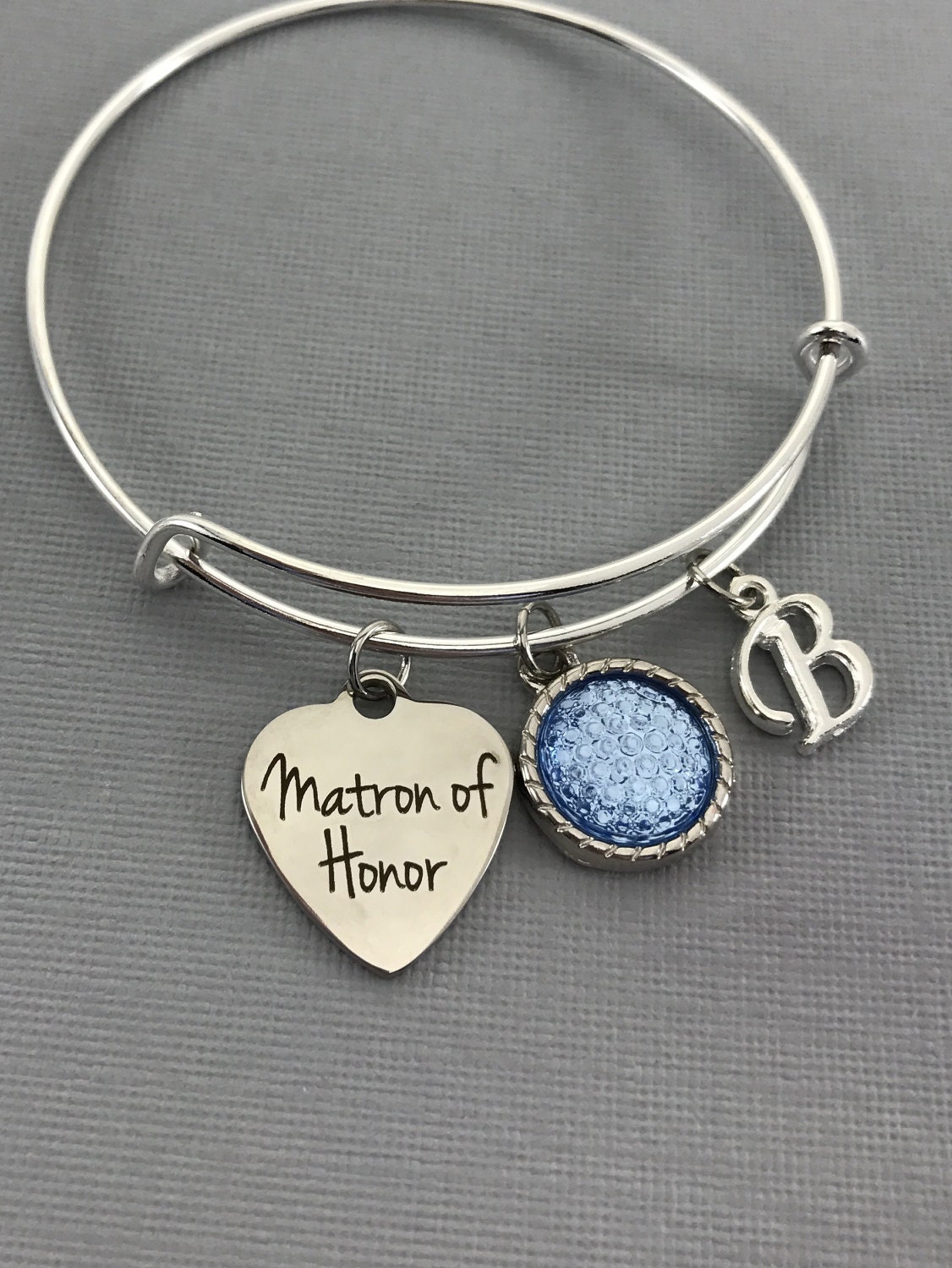 Matron of Honor Gift Matron of Honor Proposal Blue Wedding Jewelry