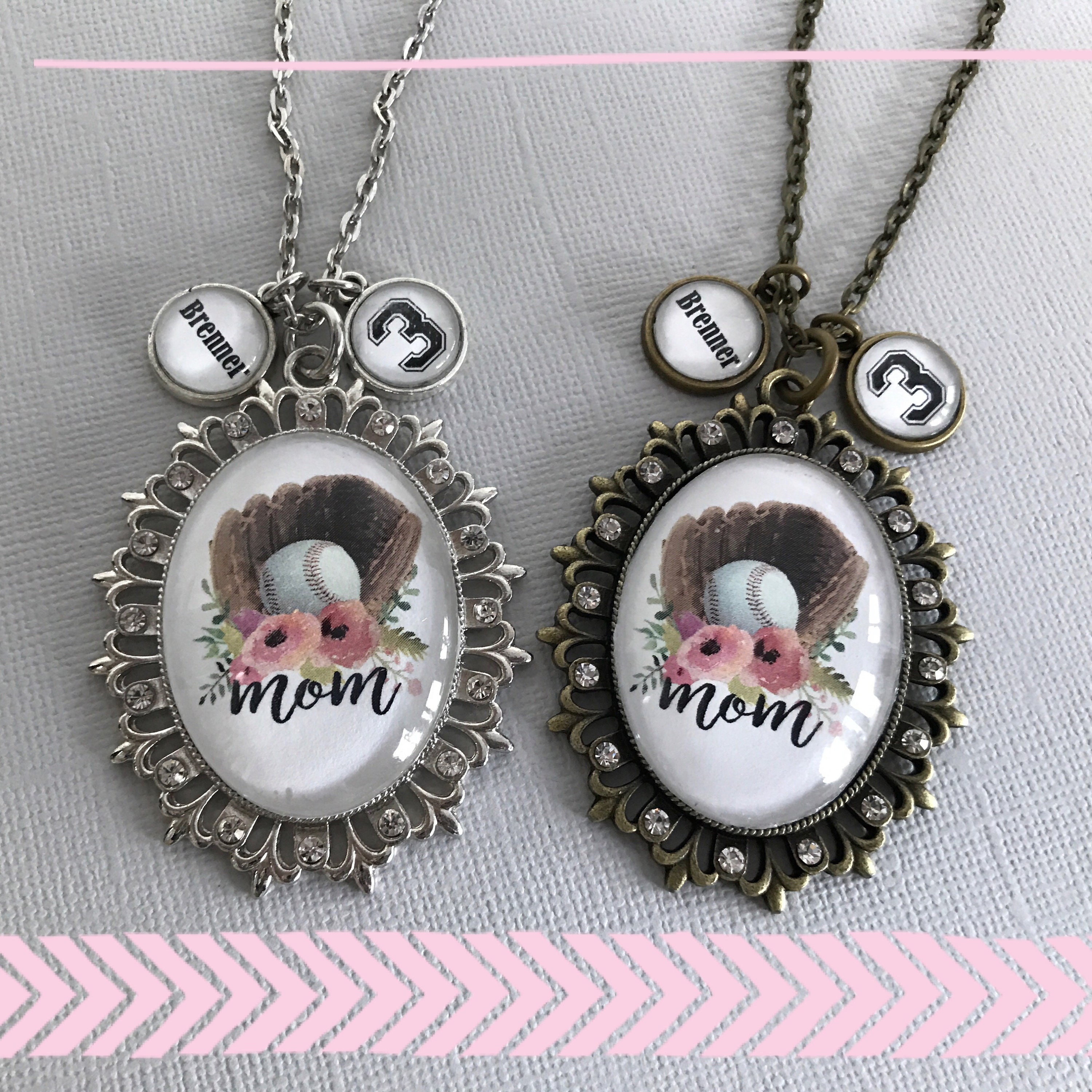 Baseball Heart Necklace - Baseball - To My Mom - Happy Mother's Day -  Gnd19007