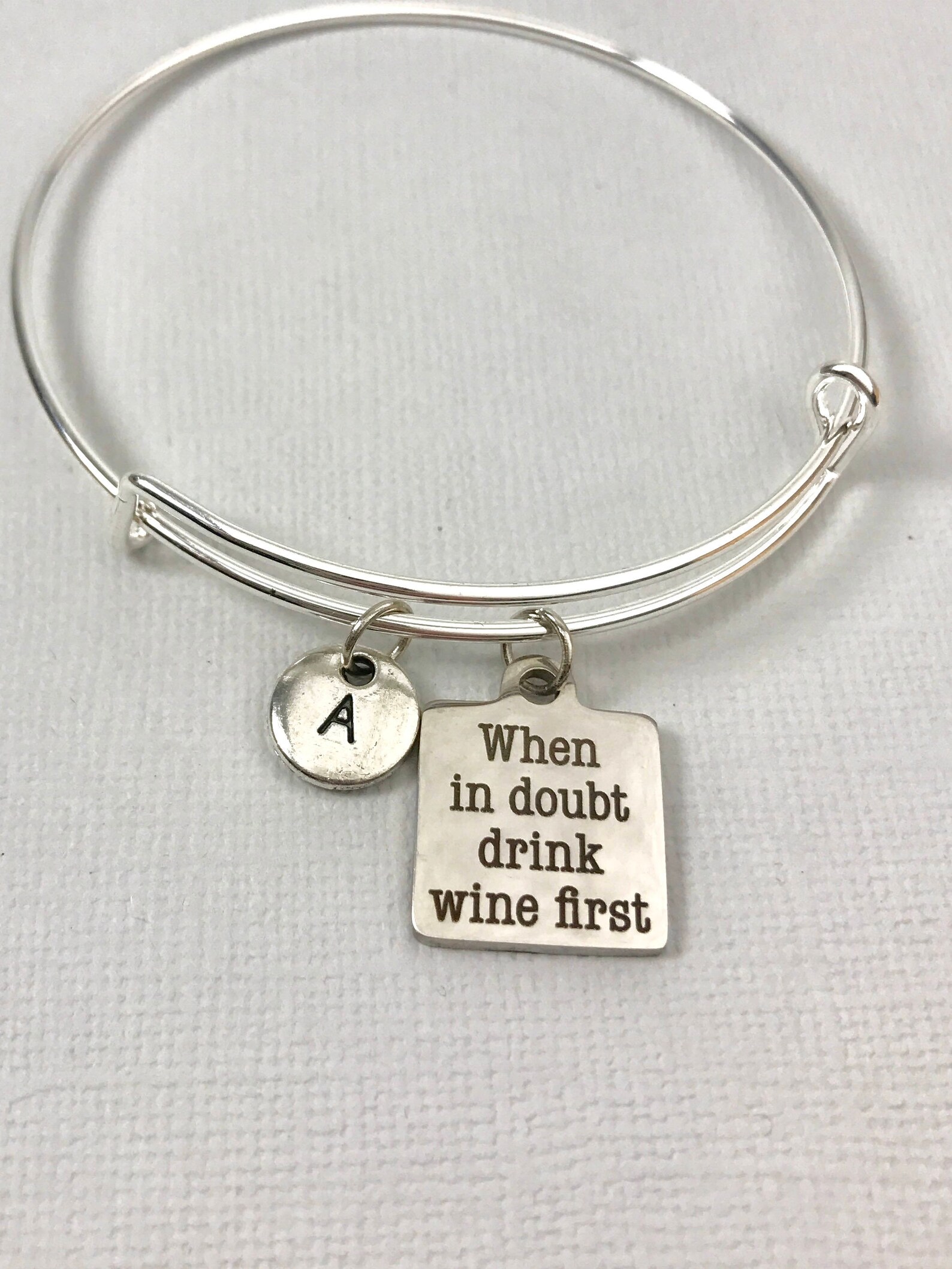 Wine Glass Bracelet Wine Glass Jewelry Wine Charm Etsy