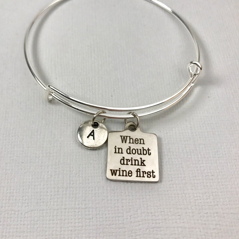 Wine Glass Bracelet Wine Glass Jewelry Wine Charm Etsy