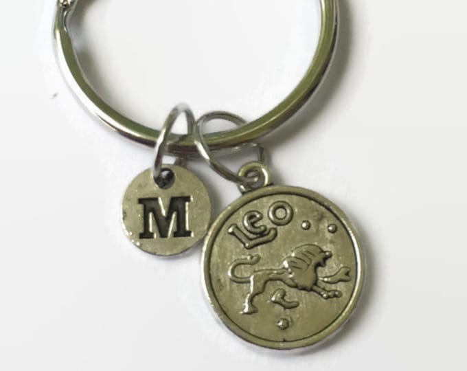 Zodiac Keychain - Astrology Jewelry - Leo - Leo Keychain - Leo Zodiac Keychain - Mothers Day  Idea - gifts under 20 - Zodiac Gift