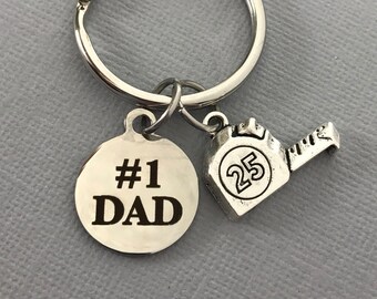 Tape Measure Keychain -First Fathers Day - Father's Day Gift - Keychain - Construction gift - Carpenter gift - Husband gift -Gifts for Dad