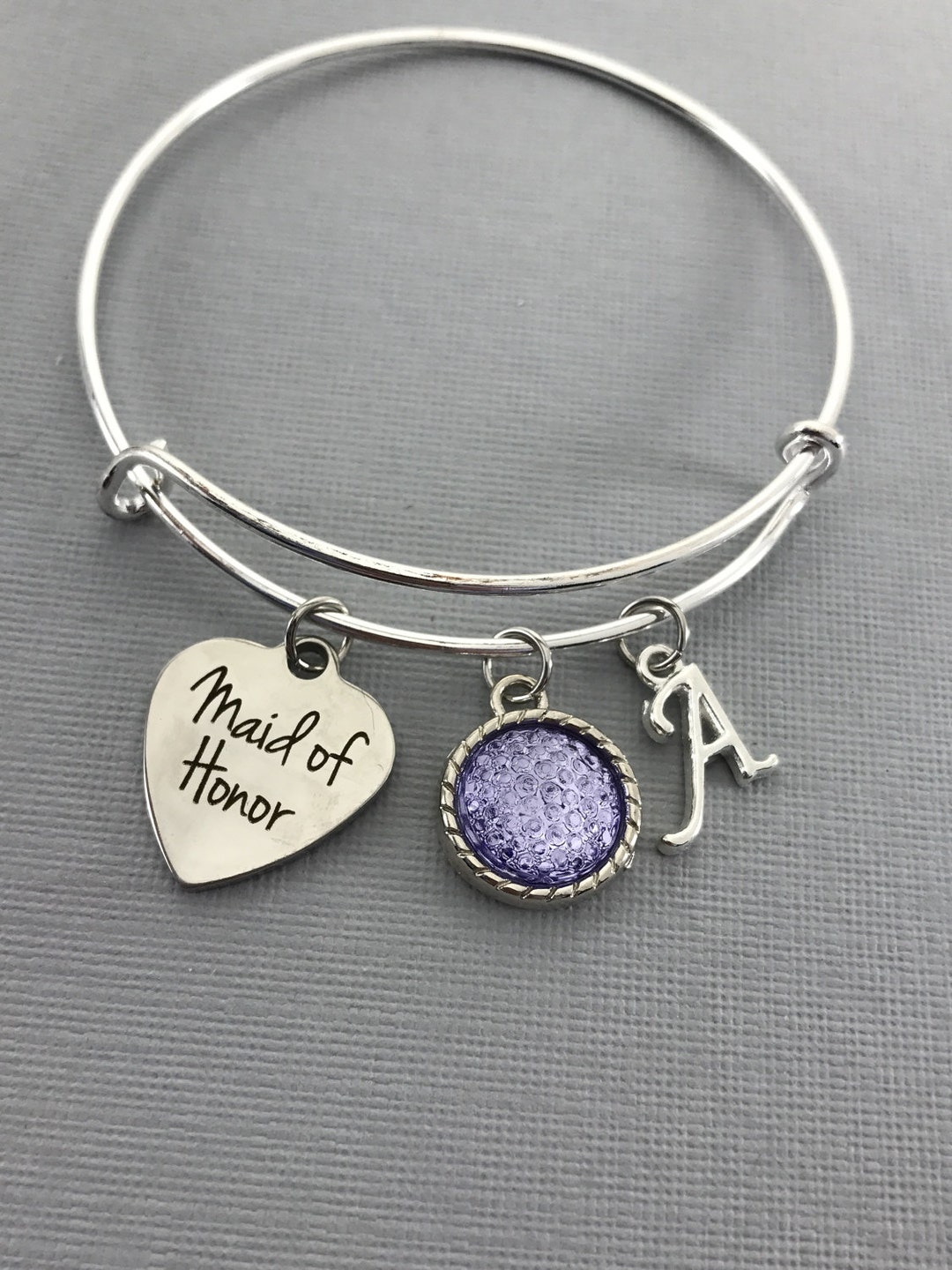 Maid of Honor Gift Maid of Honor Proposal Purple Wedding Jewelry ...