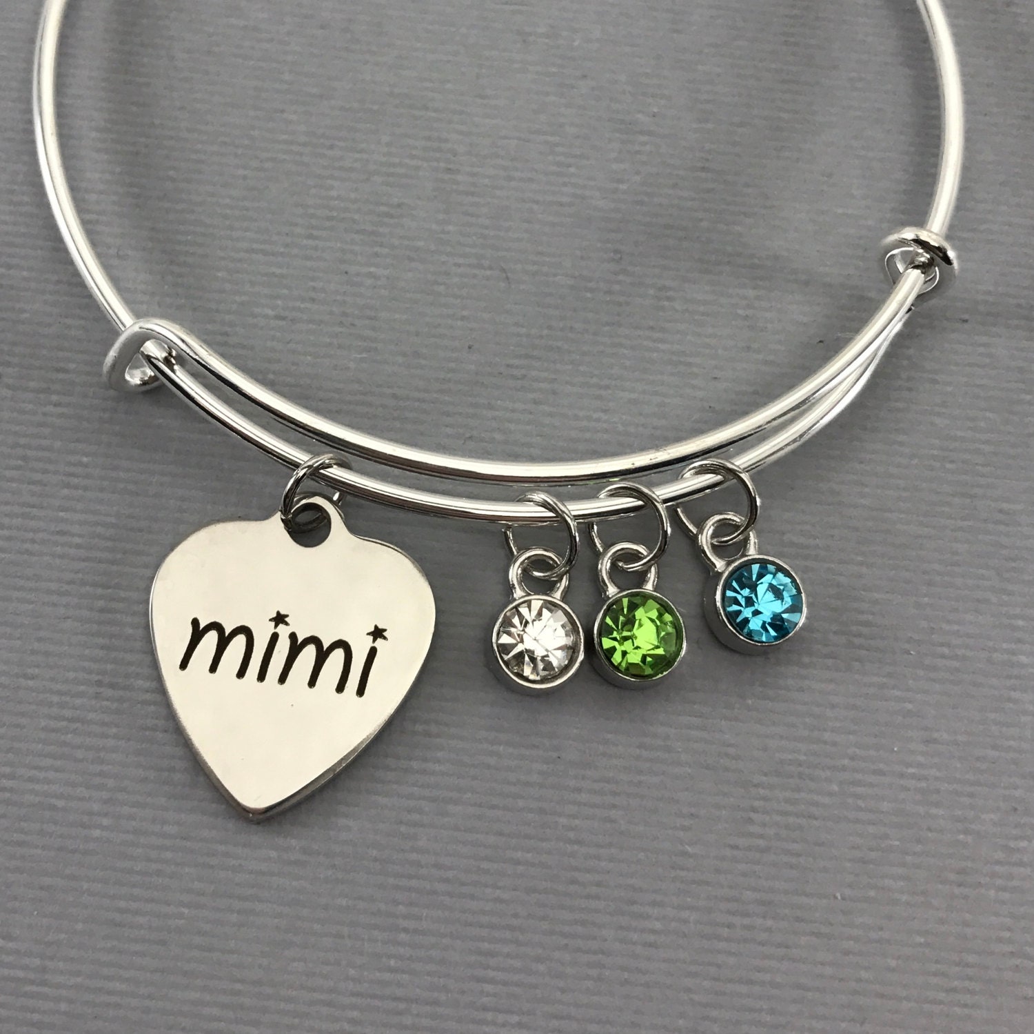 Mimi Gift for Mimi Charm Bracelet Bangle Bracelet Etsy