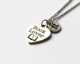 Gift Idea for Book Lovers - Librarian Gift - Book Charm Necklace - Gift for Book Worm - Librarian - Book Lover - Teacher Necklace - Read