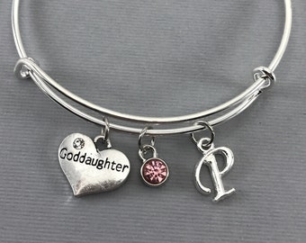 Goddaughter - Goddaughter Gifts - Baptism Gift - Gift for Goddaughter - Goddaughter Jewelry - Charm Bracelet - Personalized Jewelry