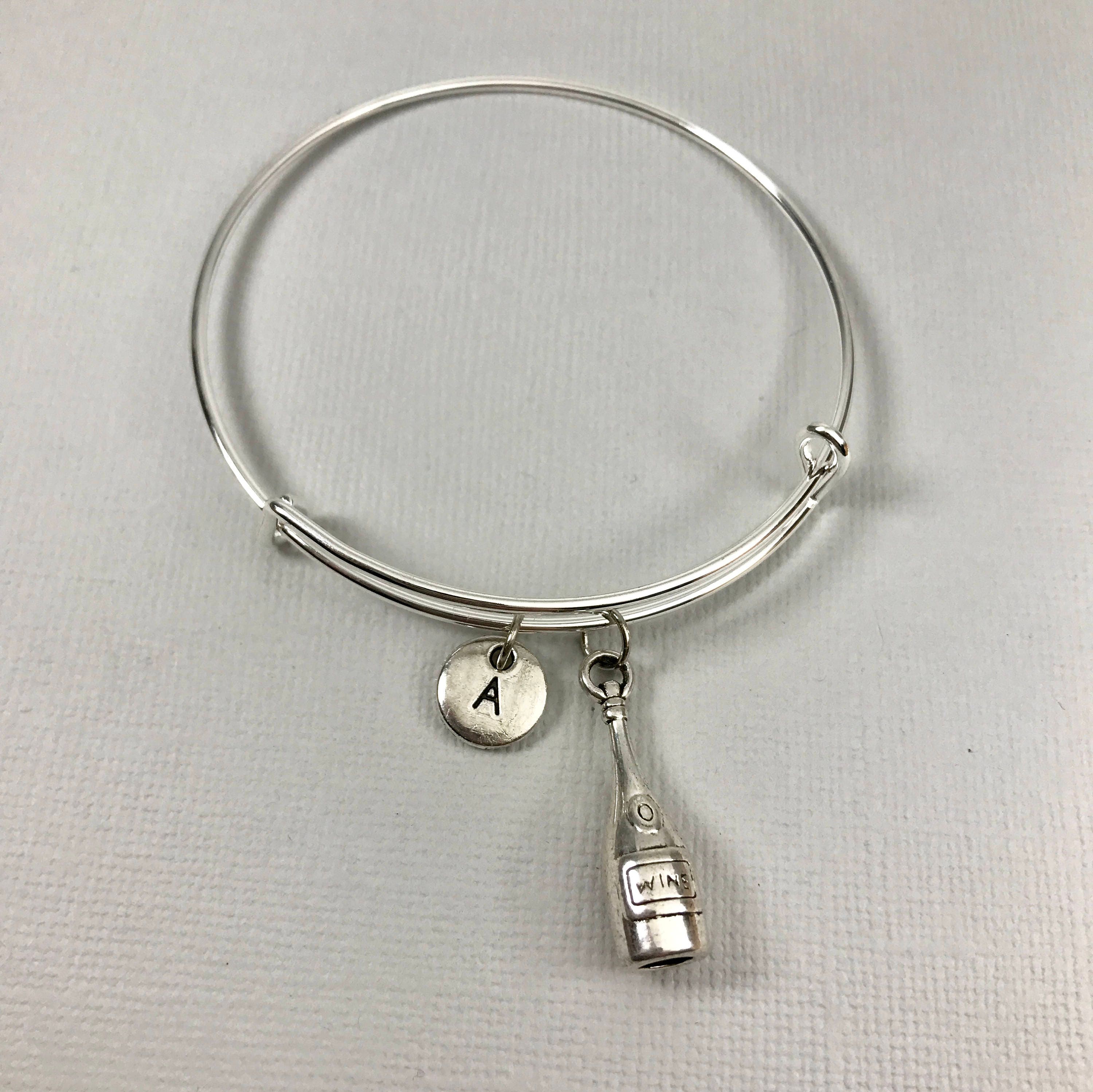 Wine Bottle Bracelet Wine Bottle Jewelry Wine Charm Etsy Australia