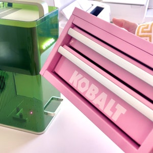 Personalisierte Mini Pink Kobalt Toolbox