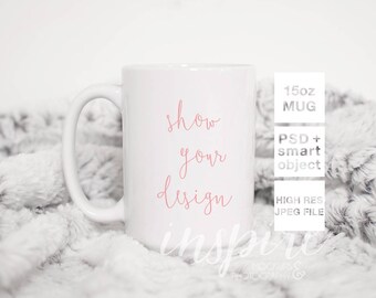 Download 15oz Coffee Mug Mockup Psd Smart Object 15oz Ceramic Mug Soft Fur Background Image Styled Stock For Social Media Product Mockup Templates Mockup Psd File PSD Mockup Templates