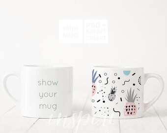 Download 3oz Ceramic Mini Mug Comparision Mockup Psd Smart Object Layer Cozy Neutral Background Styled Stock Photography For Etsy Listings Free Mockups Psd Template PSD Mockup Templates