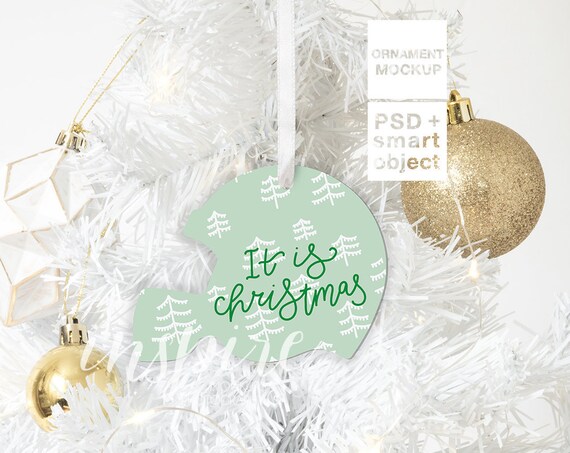 Aluminum Helmet Xmas Ornament Mockup Christmas Styled