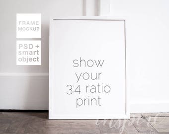 Download White 3 4 Ratio Frame Mockup Psd Smart Object Neutral Background Nordic Styled Product Mockup Print Mockup Minimalist Scandinavian Packaging Mockups Design PSD Mockup Templates