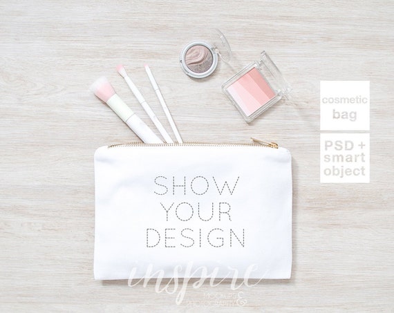 Make Up Bag Mockup Add Your Design Make Up Bag Mockup Add Your Design