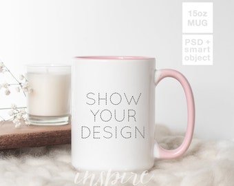 Pink Mug Mockup Etsy