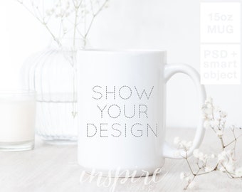 15 Oz Mug Mockup Etsy