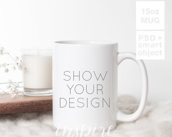11oz Coffee Mug Mockup Psd Smart Object 11oz Ceramic Mug Etsy