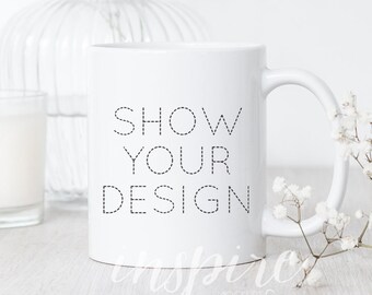 15oz Coffee Mug Mockup Psd Smart Object 15oz Ceramic Mug Etsy