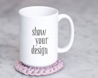 Download 15oz Mug Mockup Psd Smart Object 15oz Ceramic Mug Marble Background Image Styled Stock Photography For Pinterest Product Mockups Free Packaging Mockups PSD Mockup Templates