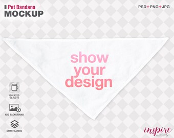 Download Pet Bandana Mockup Etsy