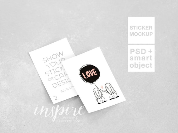 Download Double Rectangle Stickers Mockup Nordic Grey Styled Stock Free Packaging Mockups Templates Design Resource