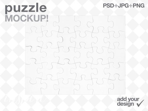 30 Pieces Puzzle Mockup Psd Smart Object 30 Pieces Puzzle Mockup Psd Smart Object