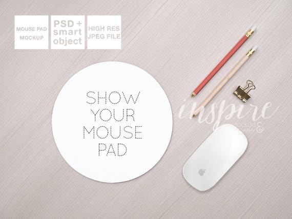 Round Mouse Pad Mockup Psd Smart Object